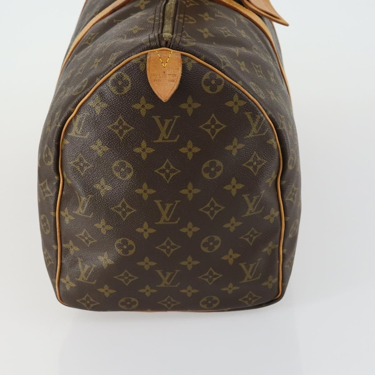 Louis Vuitton Keepall Bag Brown Canvas Fair condition - Model View