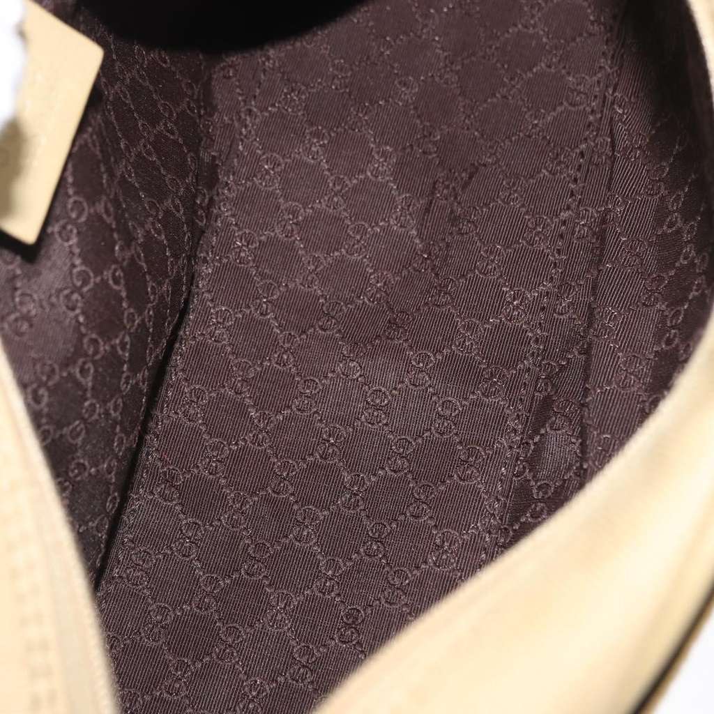 Gucci Vintage Shoulder Bag Beige Canvas Good condition - Box View