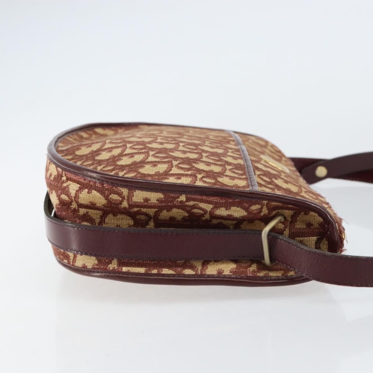 Christian Dior Vintage Trotter Shoulder Bag Beige Canvas Good condition - Inside View