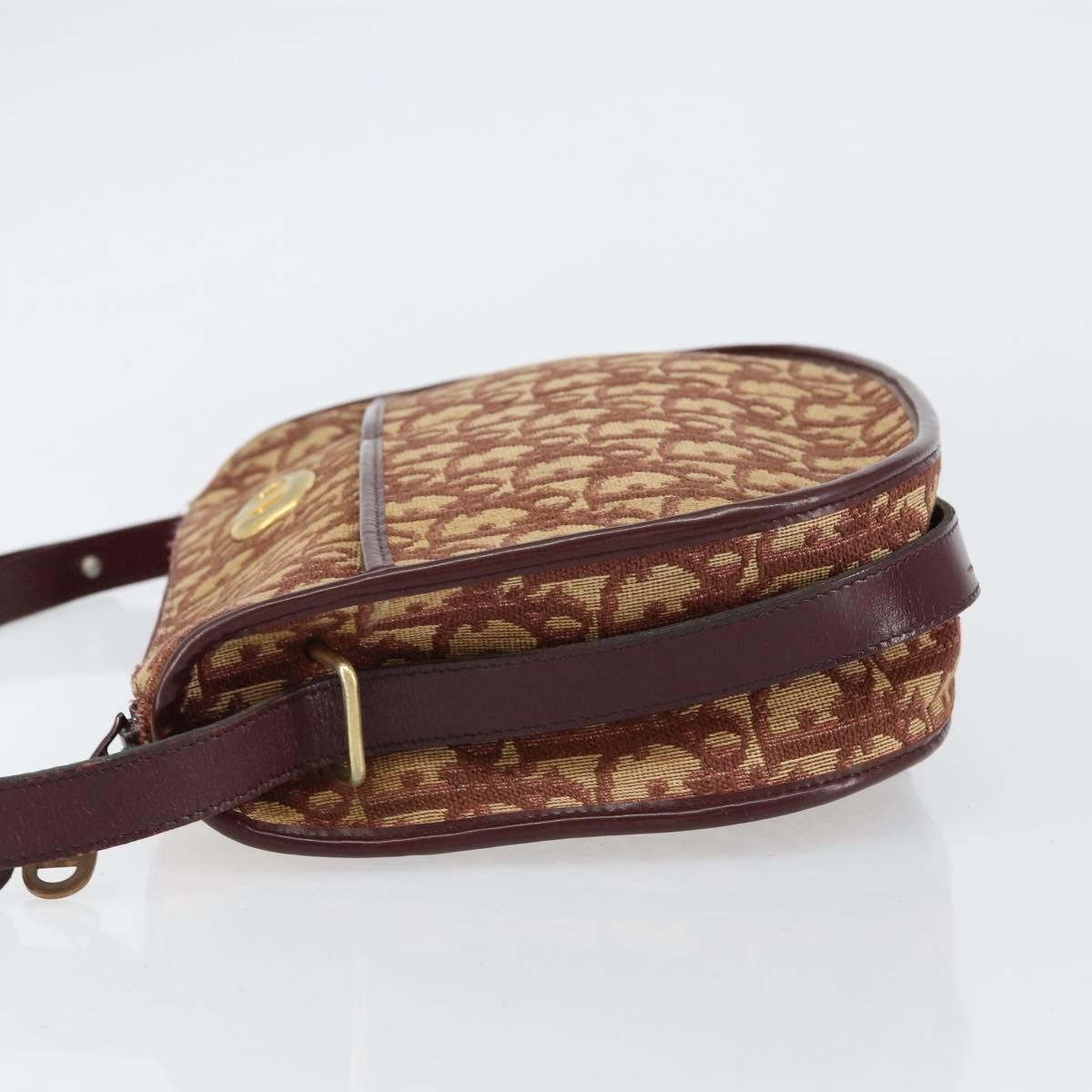 Christian Dior Vintage Trotter Shoulder Bag Beige Canvas Good condition - Model View