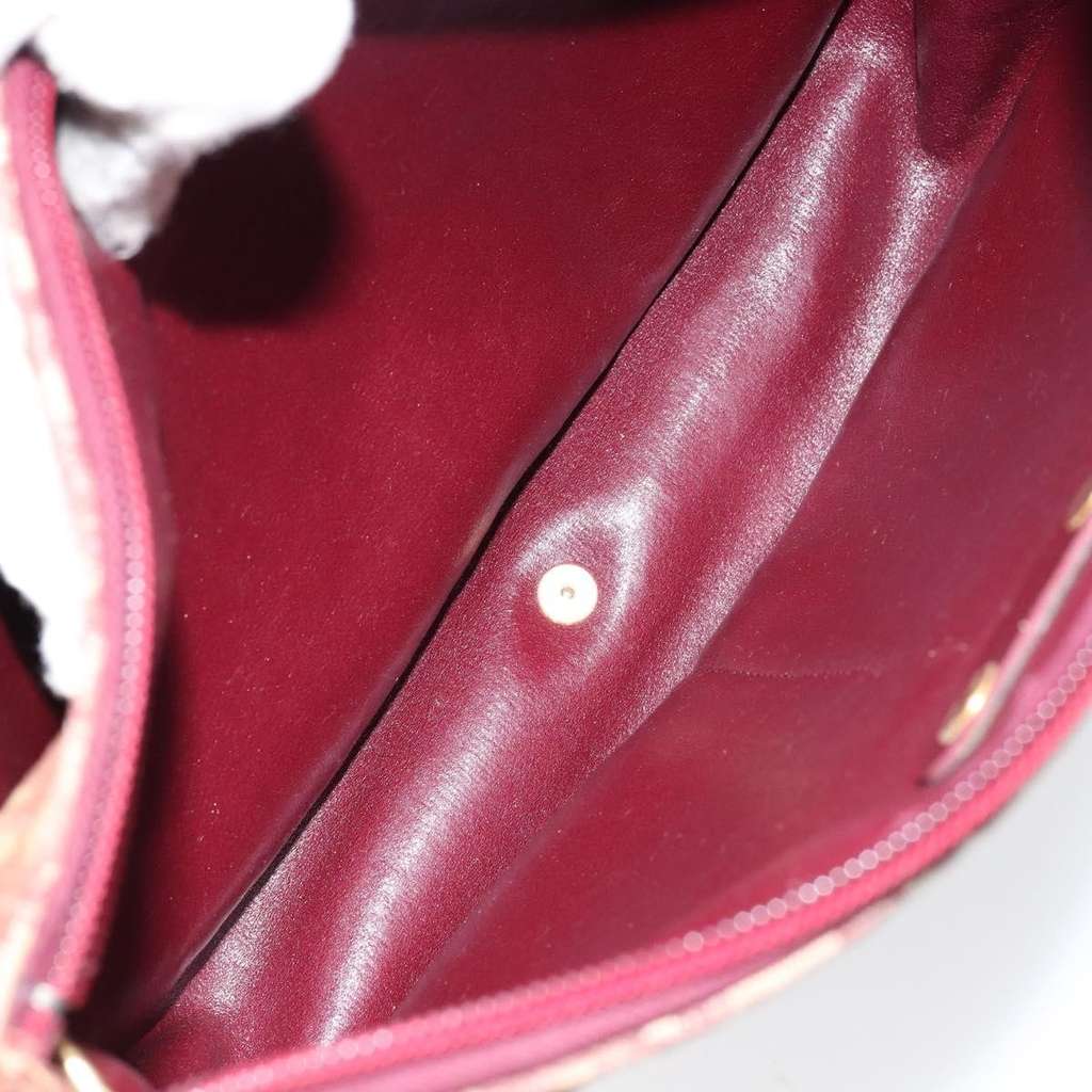 Christian Dior Vintage Trotter Shoulder Bag Beige Canvas Good condition - Box View