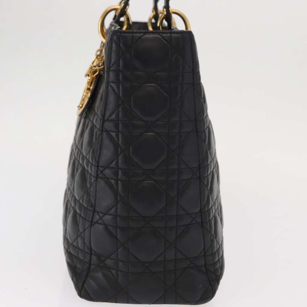 Christian Dior Lady Dior Bag Black Leather Good condition - Inside View