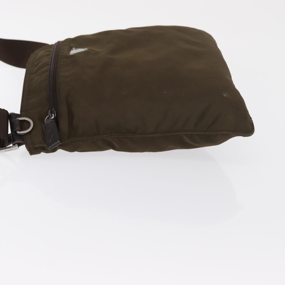 Prada Front Pocket Messenger Bag Khaki Good condition - Model View