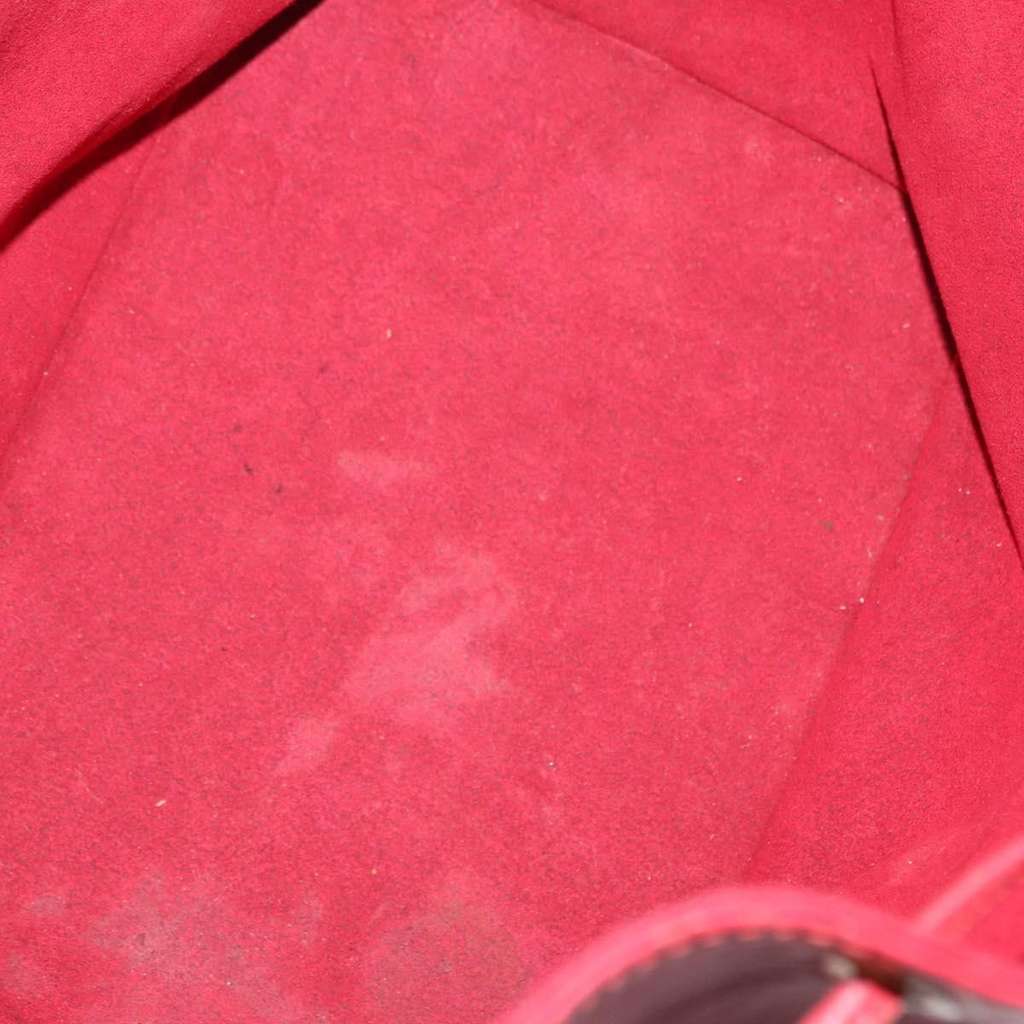 Louis Vuitton Petit Noe Handbag Red Leather Good condition - Box View