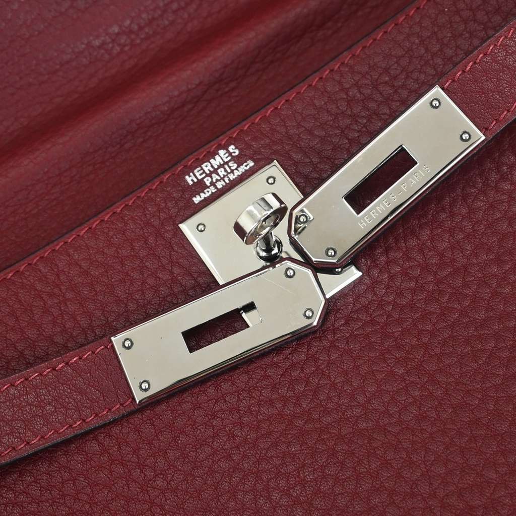 Hermès Kelly Ado Backpack Red Leather Good condition - Model View