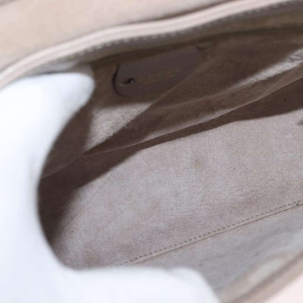 Gucci Vintage Bamboo Handle Bag Beige Leather Good condition - Box View