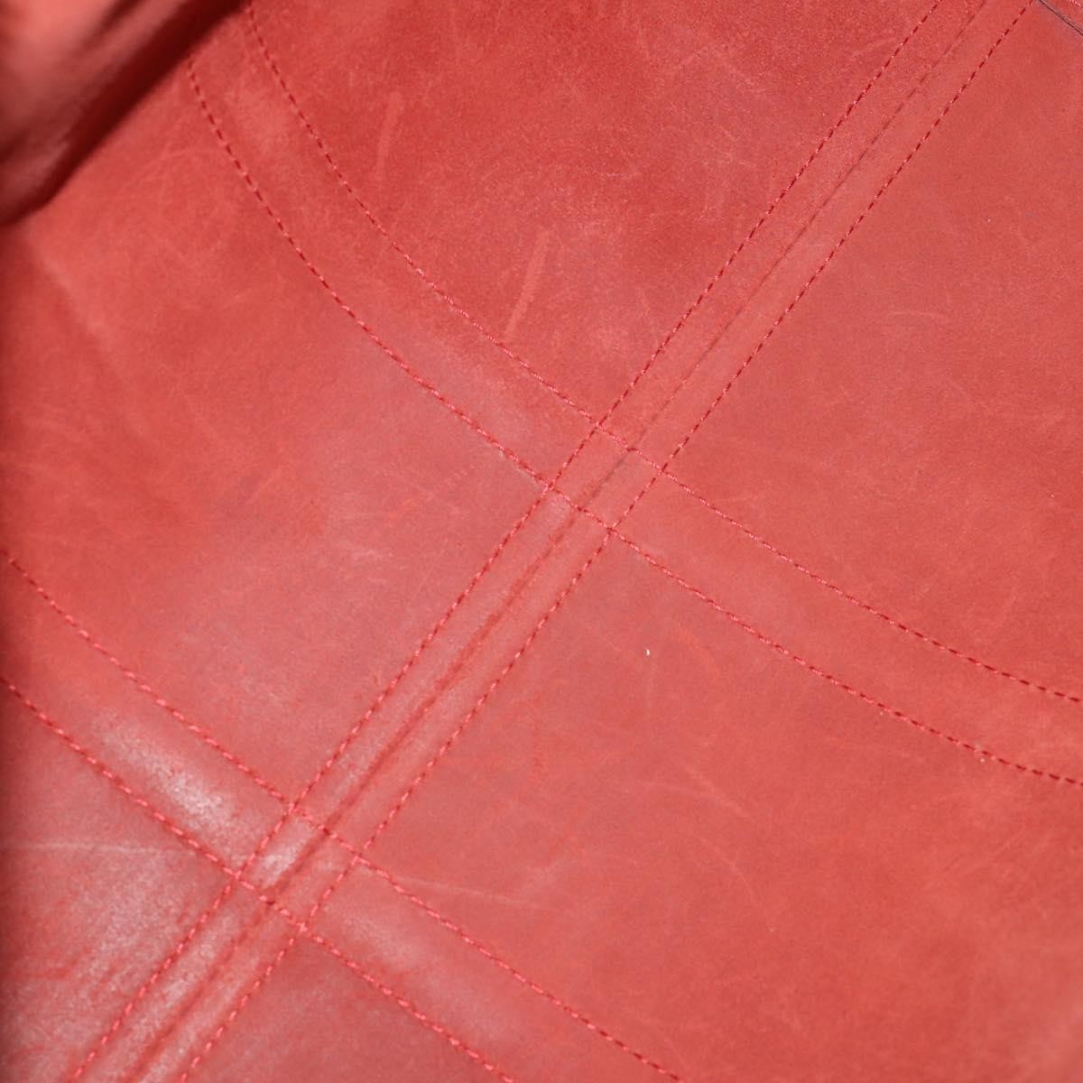 Louis Vuitton Keepall Bag Red Leather Fair condition - Box View