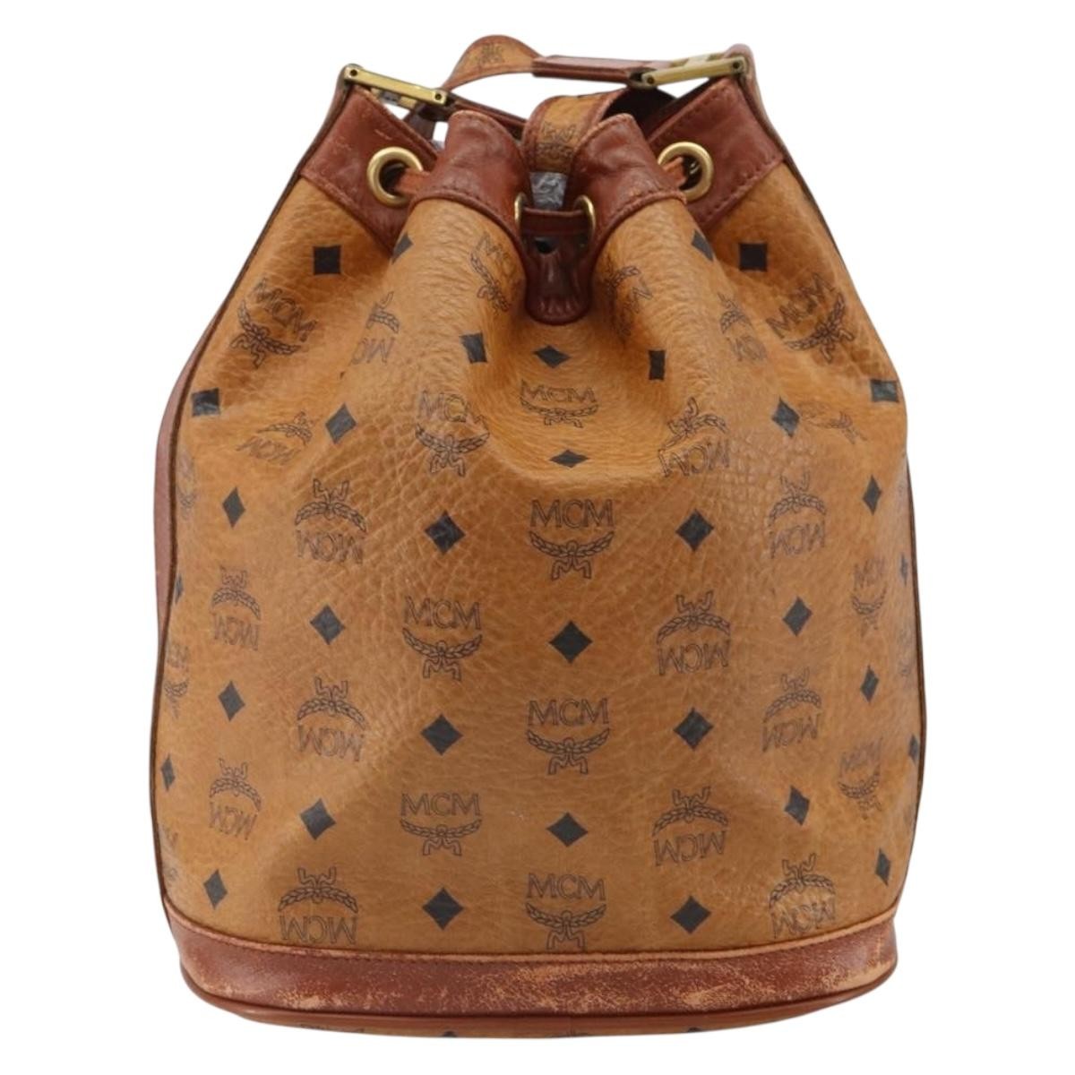 Mcm Visetos Shoulder bag Brown Fair condition - Back View
