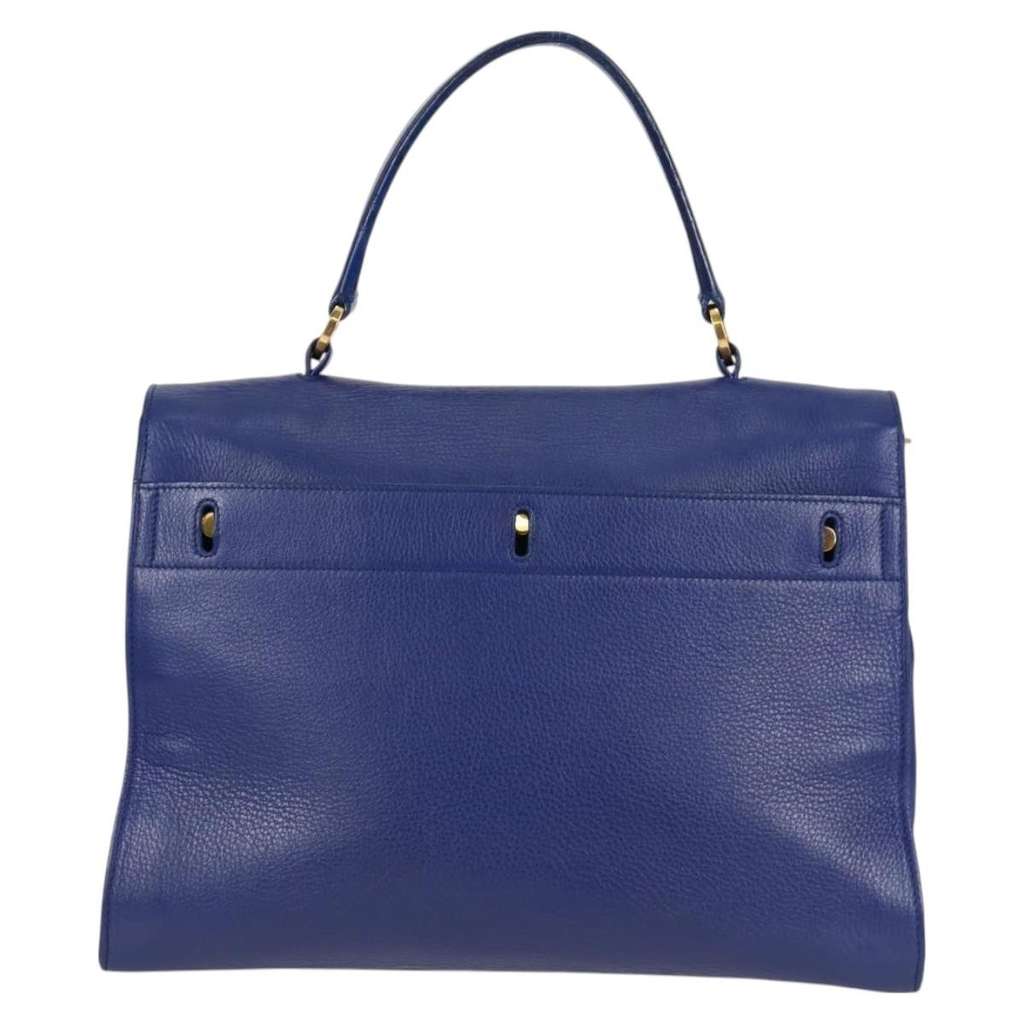 Saint Laurent Muse Two Bag Blue Leather Good condition - Back View