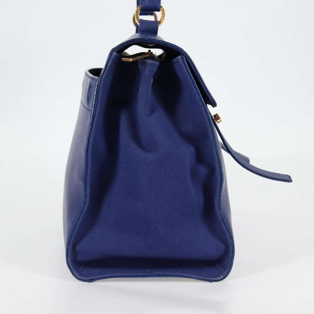 Saint Laurent Muse Two Bag Blue Leather Good condition - Model View