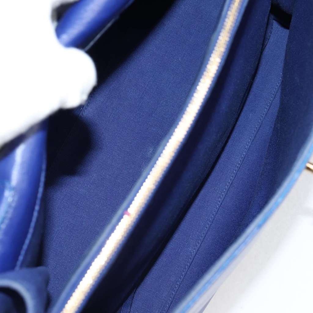 Saint Laurent Muse Two Bag Blue Leather Good condition - Box View