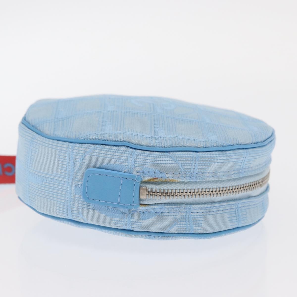 Chanel Travel Line Round Wristlet Blue Good condition - Inside View