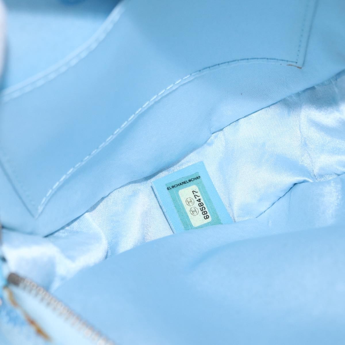 Chanel Travel Line Round Wristlet Blue Good condition - Box View