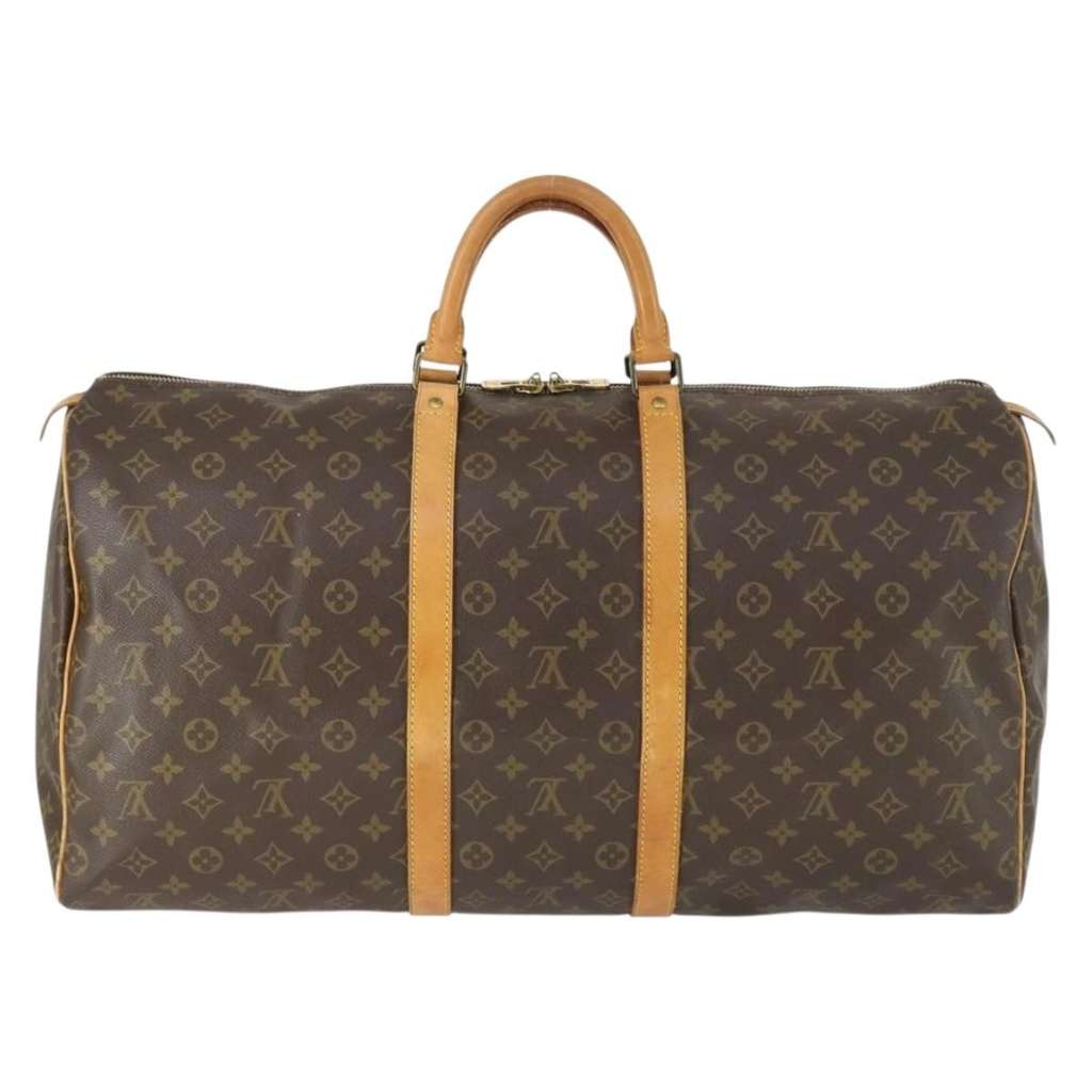 Louis Vuitton Keepall Bag Brown Canvas Good condition - Back View