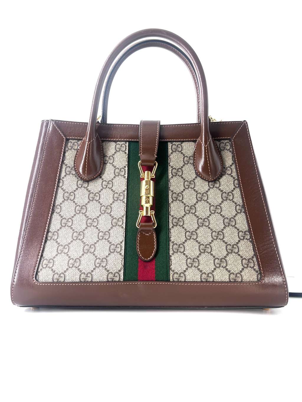 Gucci Ophidia Top Handle Tote Brown Canvas Good condition - Back View