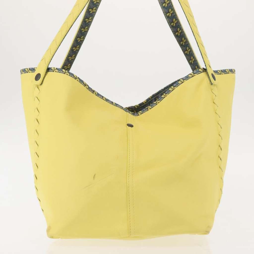 Bottega Veneta A-Shape Tote Yellow Leather Good condition - Model View