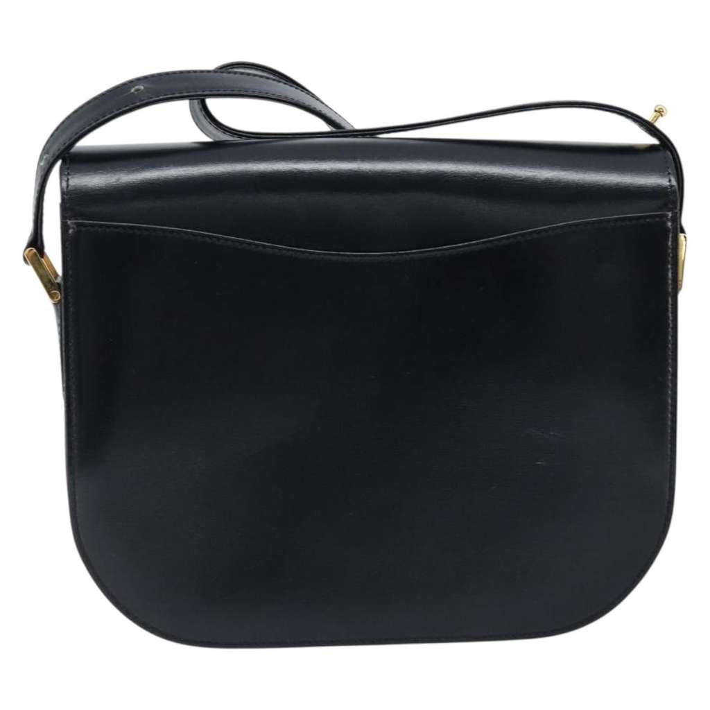 Bally Vintage Shoulder Bag Black Leather Good condition - Back View