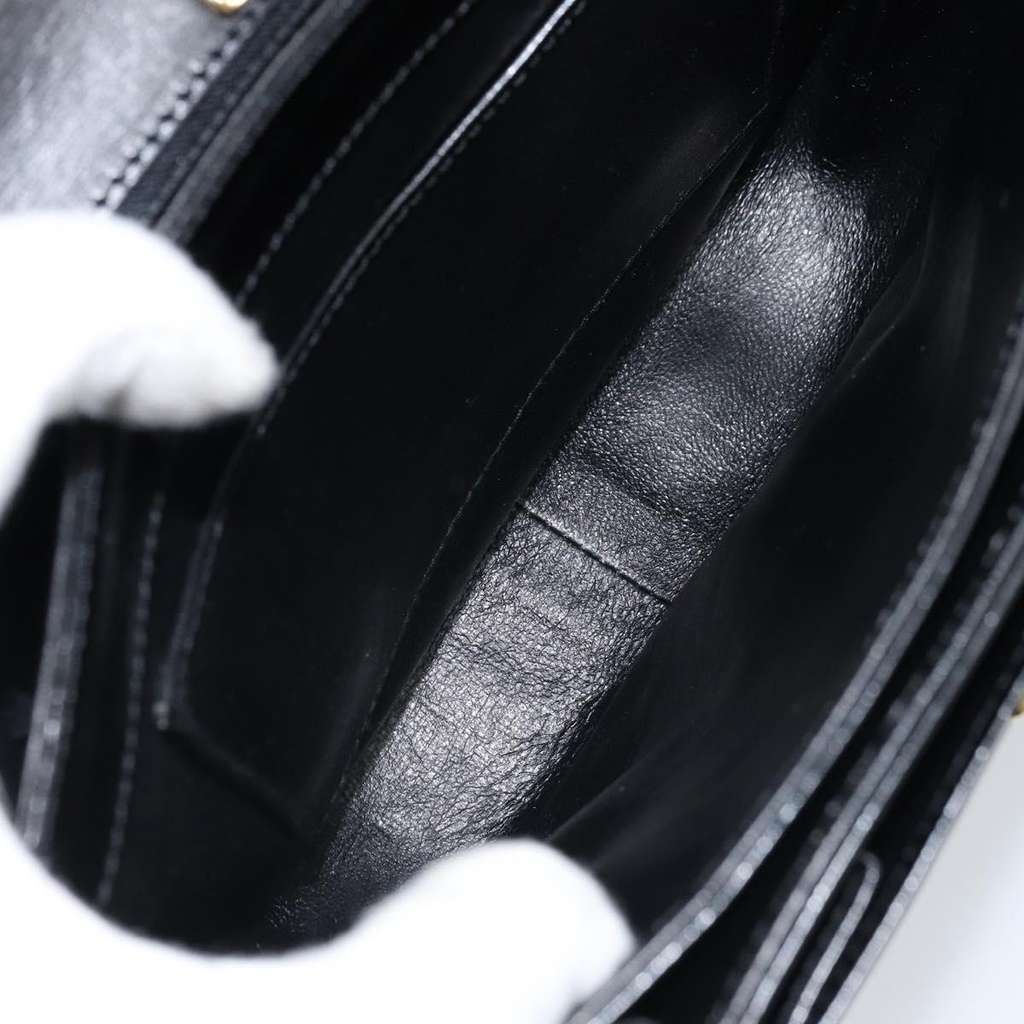 Bally Vintage Shoulder Bag Black Leather Good condition - Box View