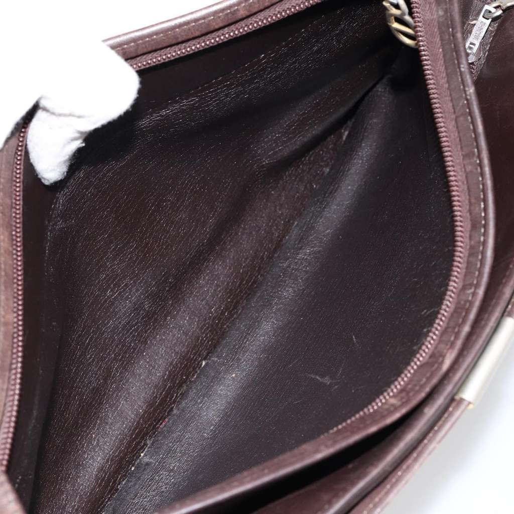 Christian Dior Vintage Trotter Shoulder Bag Brown Canvas Good condition - Box View