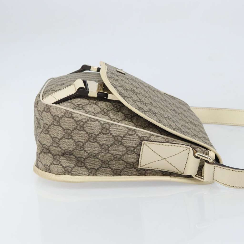 Gucci Double Buckle Flap Messenger Bag Beige Good condition - Inside View