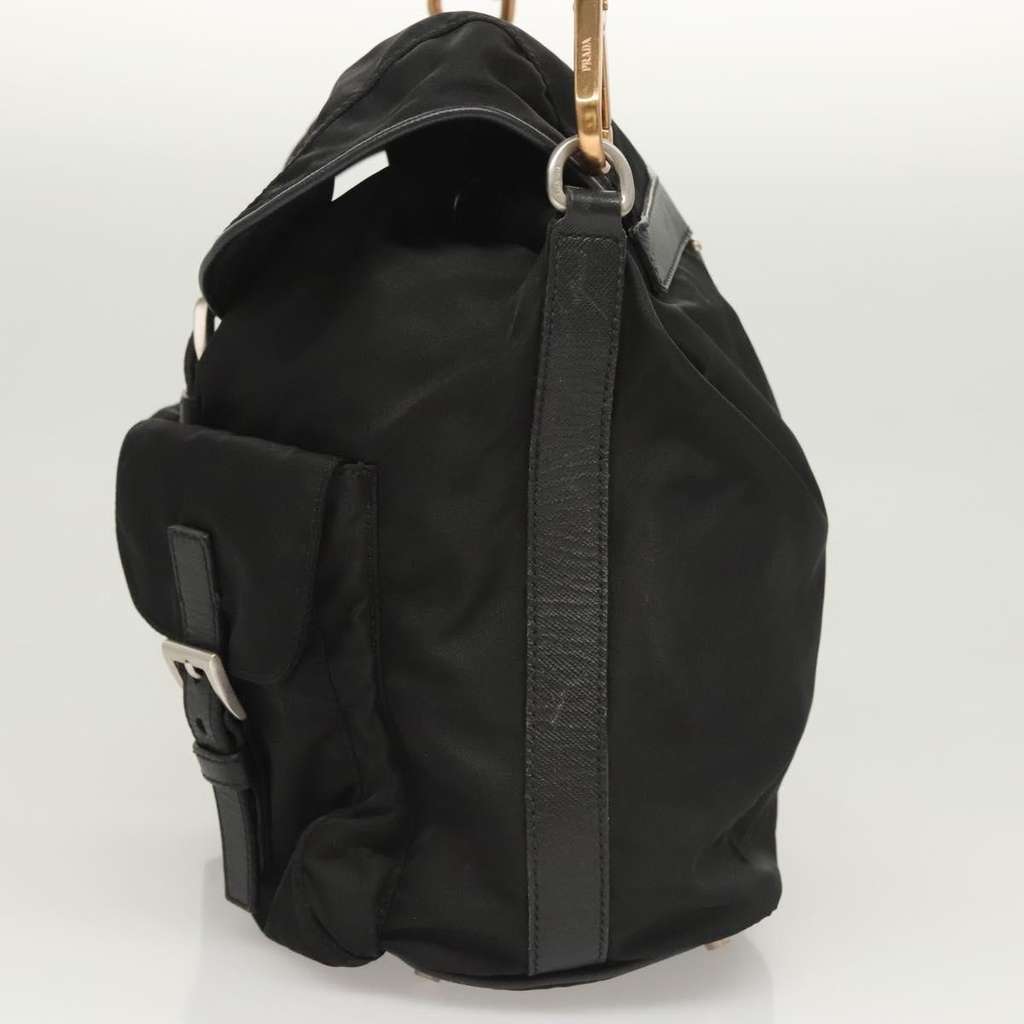 Prada Double Pocket Shoulder Bag Black Good condition - Inside View
