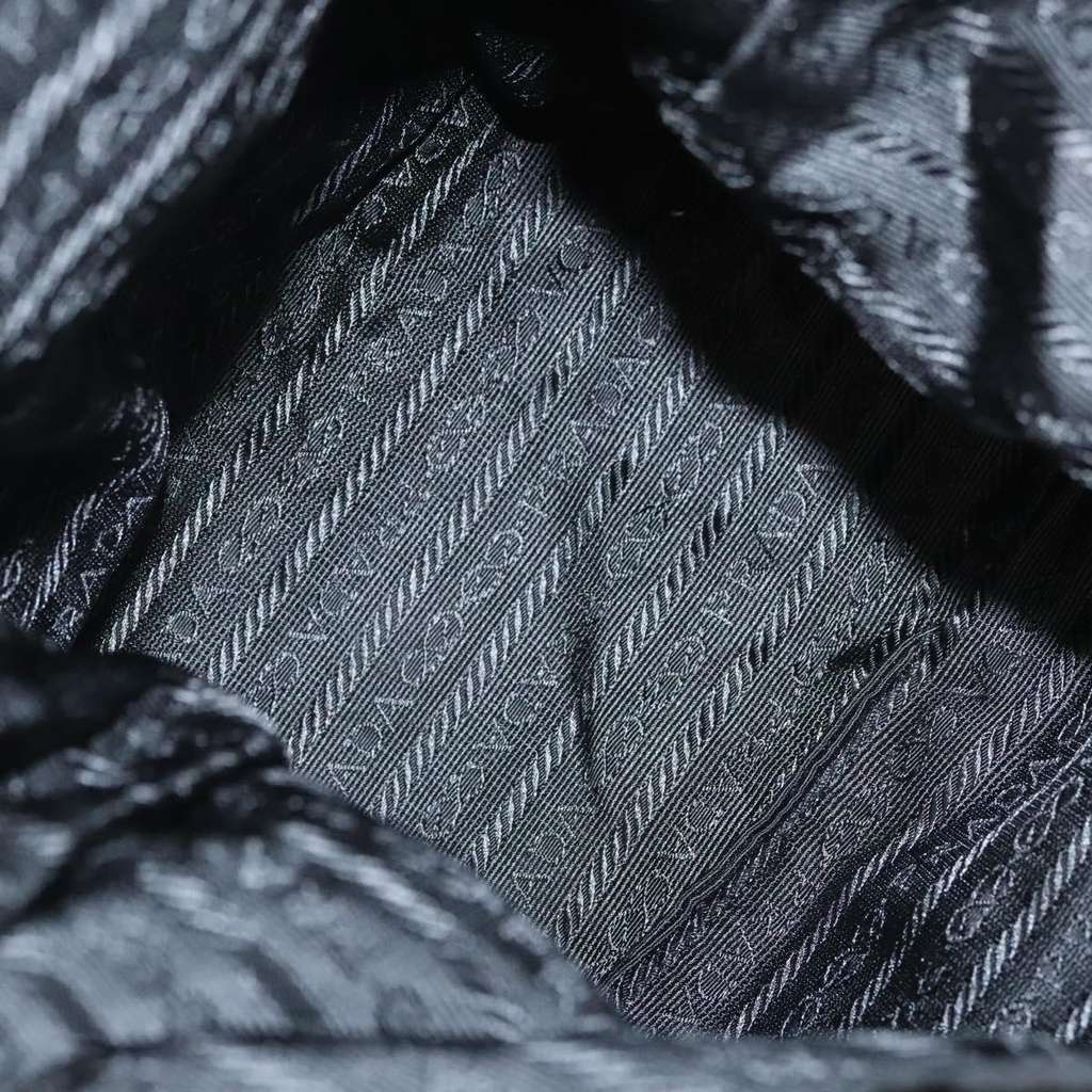 Prada Double Pocket Shoulder Bag Black Good condition - Box View