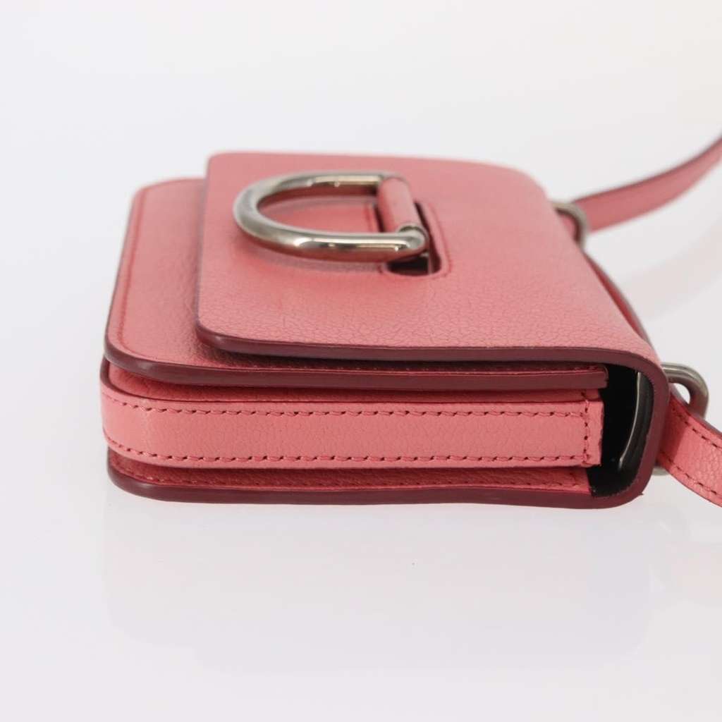 Burberry D-Ring Shoulder Bag Pink Leather Good condition - Inside View