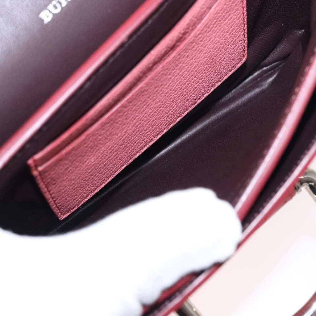 Burberry D-Ring Shoulder Bag Pink Leather Good condition - Box View