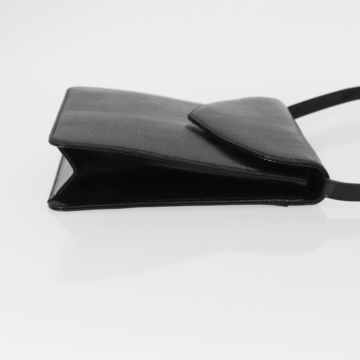 Saint Laurent Vintage Shoulder Bag Black Leather Good condition - Inside View