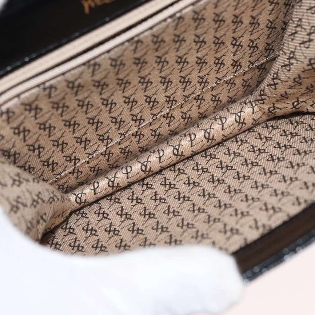 Saint Laurent Vintage Shoulder Bag Black Leather Good condition - Box View