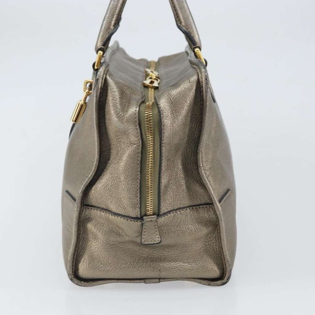 Loewe Amazona Bag Gold Leather Fair condition - Model View