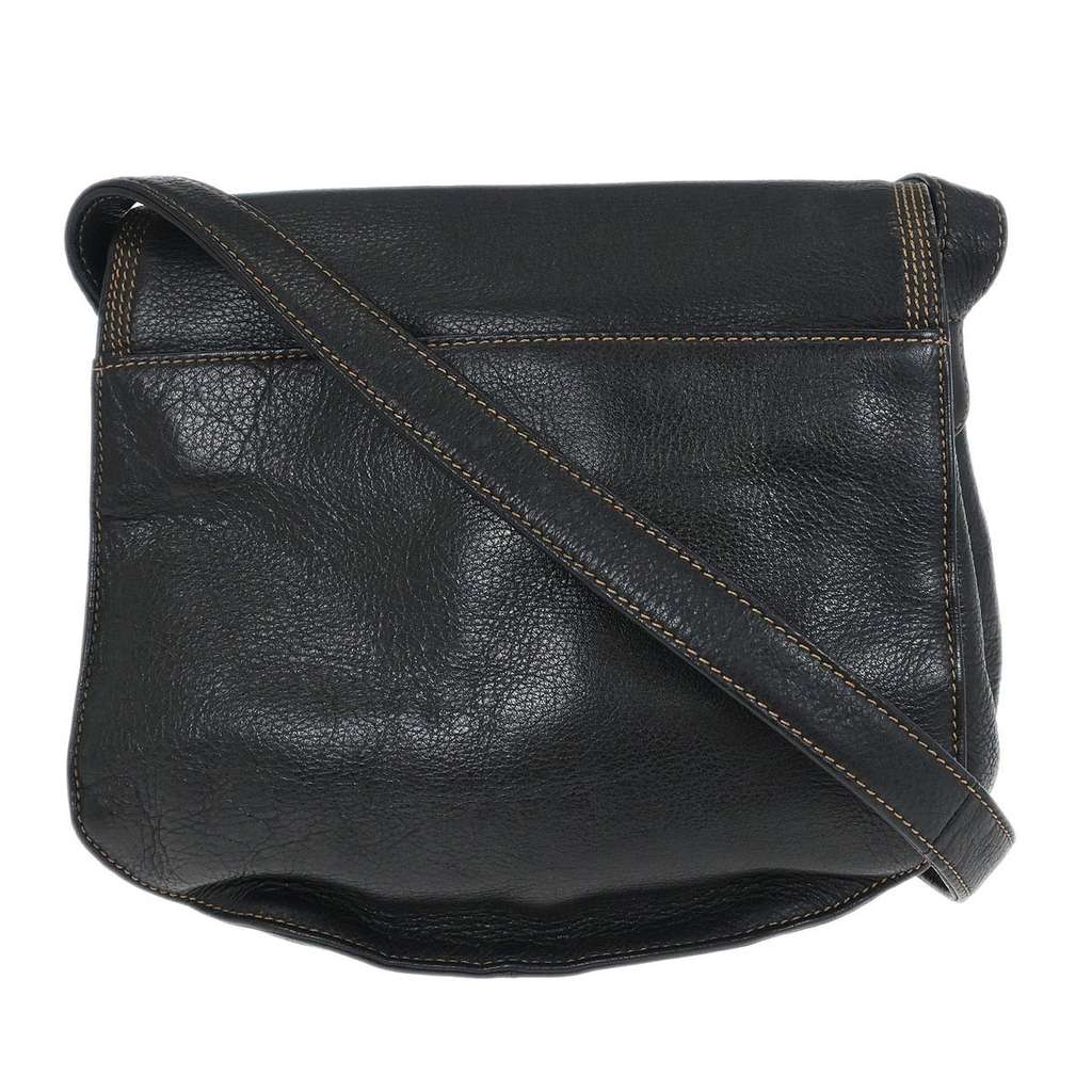 Loewe Anagram Shoulder Bag Navy Leather Good condition - Back View