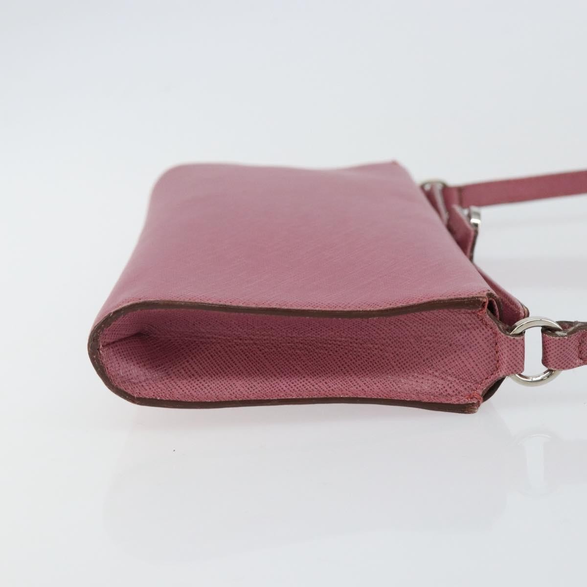 Salvatore Ferragamo Gancini Pouch Pink Leather Good condition - Inside View