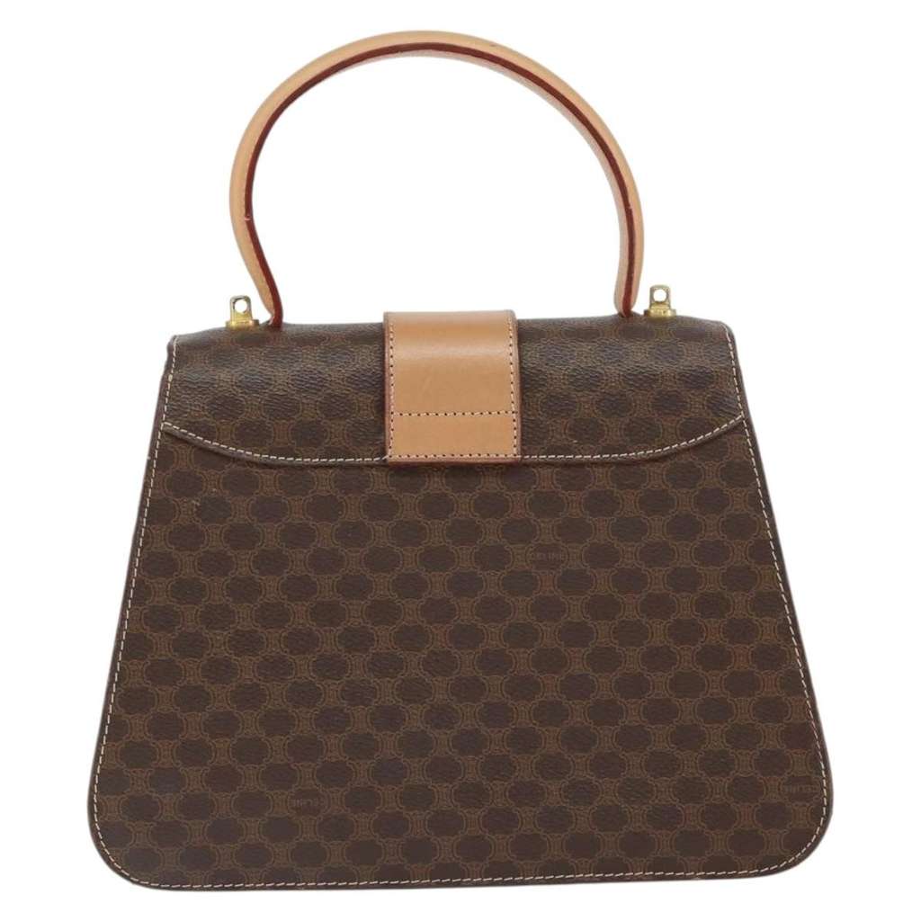 Celine Vintage Macadam Handbag Brown Good condition - Back View