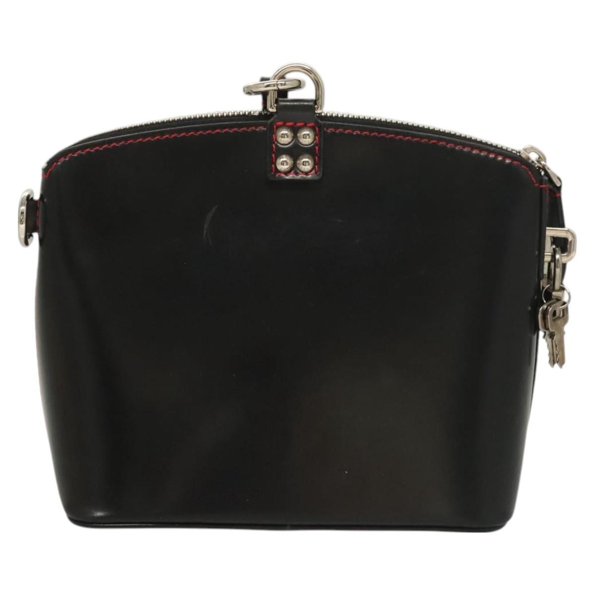 Louis Vuitton Suhari Lockit HandBag Black Leather Good condition - Back View