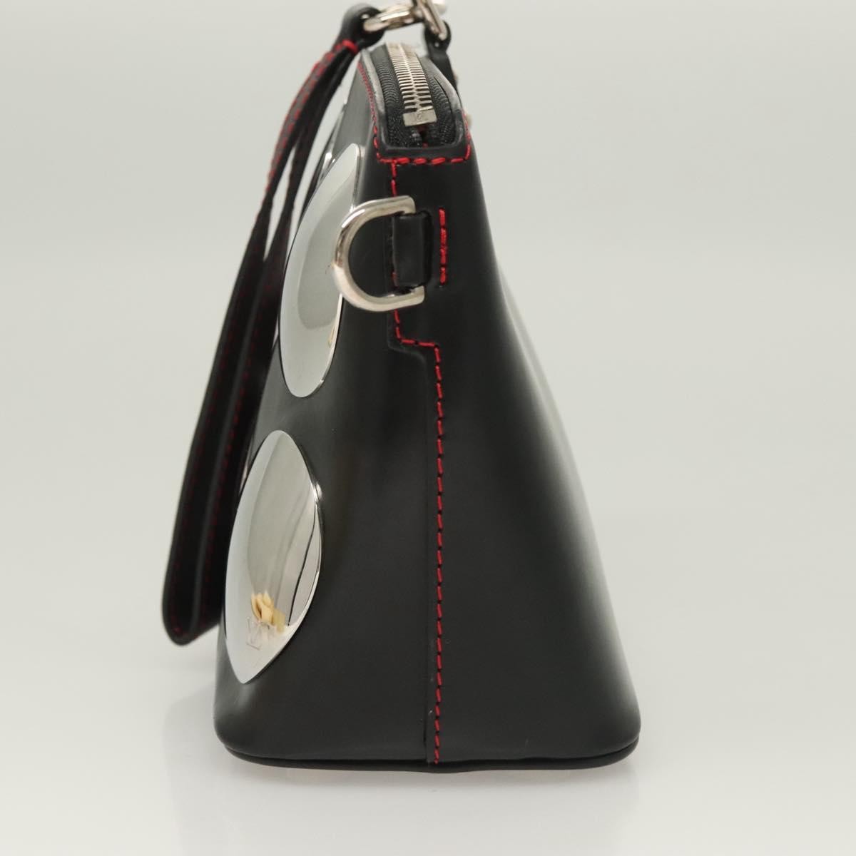 Louis Vuitton Suhari Lockit HandBag Black Leather Good condition - Inside View