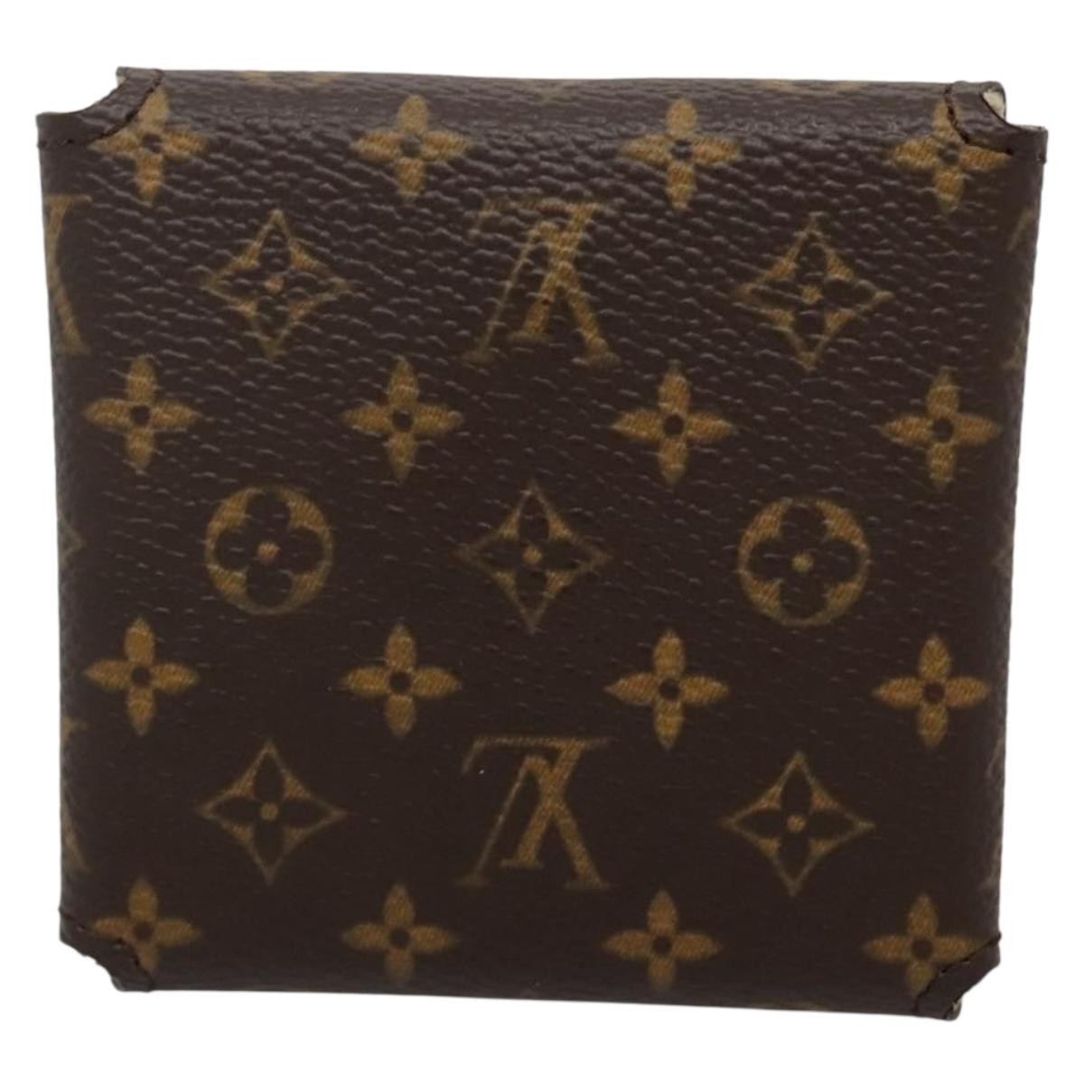 Louis Vuitton CASE JEWELRY BOX Brown Canvas Good condition - Back View
