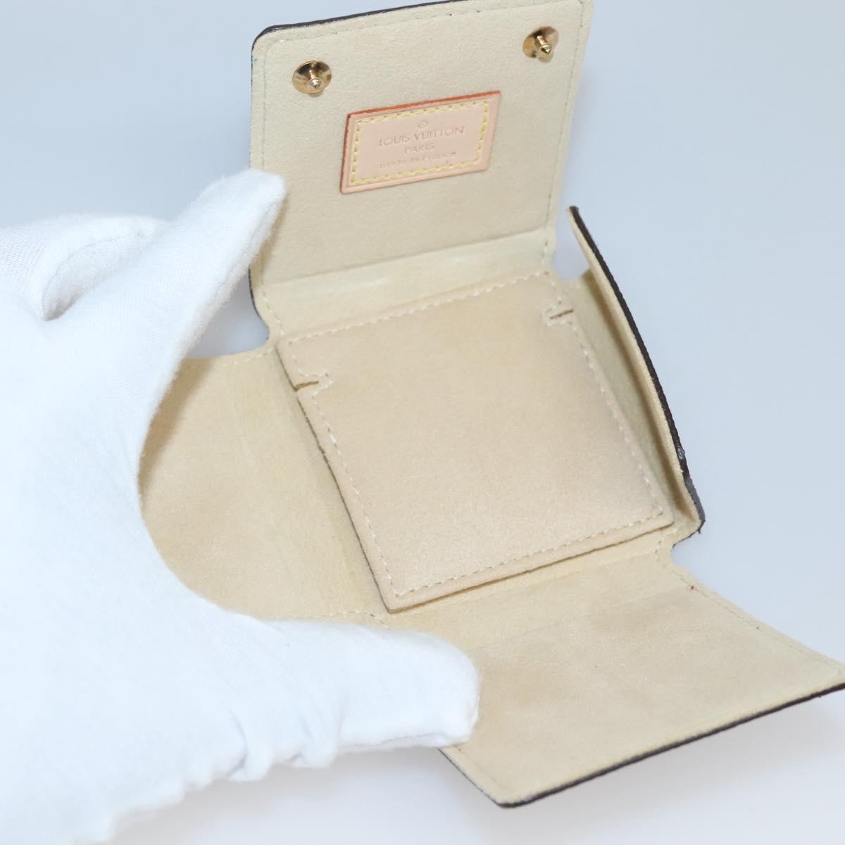 Louis Vuitton CASE JEWELRY BOX Brown Canvas Good condition - Box View