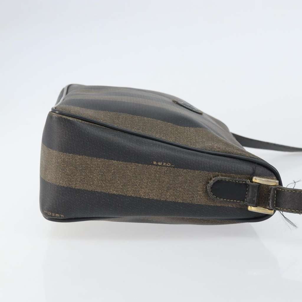 Fendi Vintage Pequin Shoulder bag Brown Canvas Good condition - Inside View