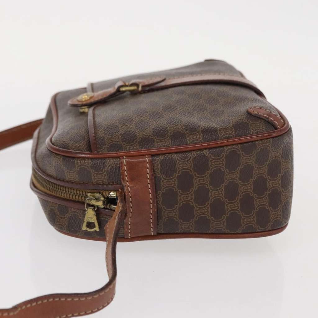 Celine Macadam Shoulder Bag Brown Canvas Good condition - Model View