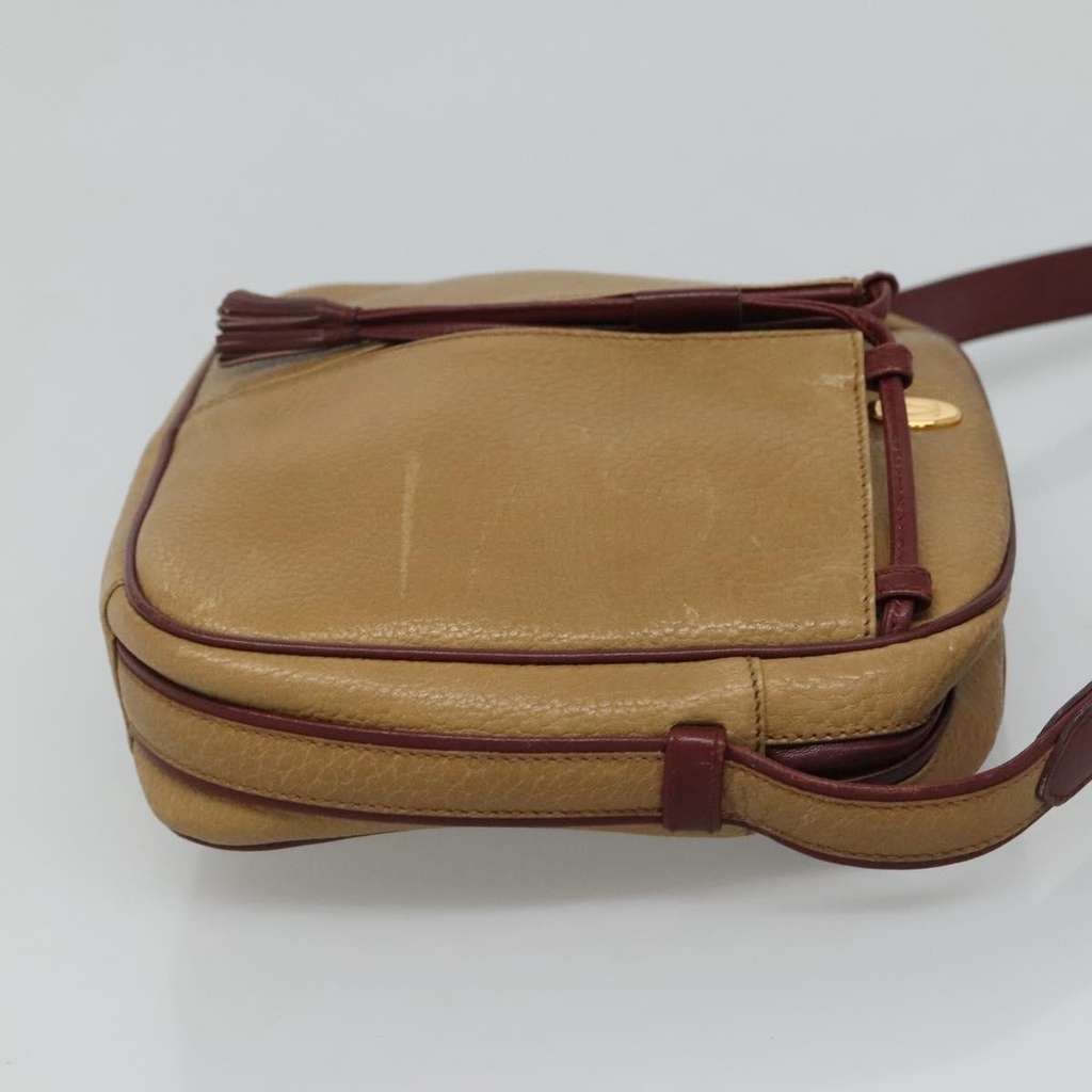 Cartier Tasseled Must de Cartier Crossbody Bag Yellow Leather Good condition - Inside View