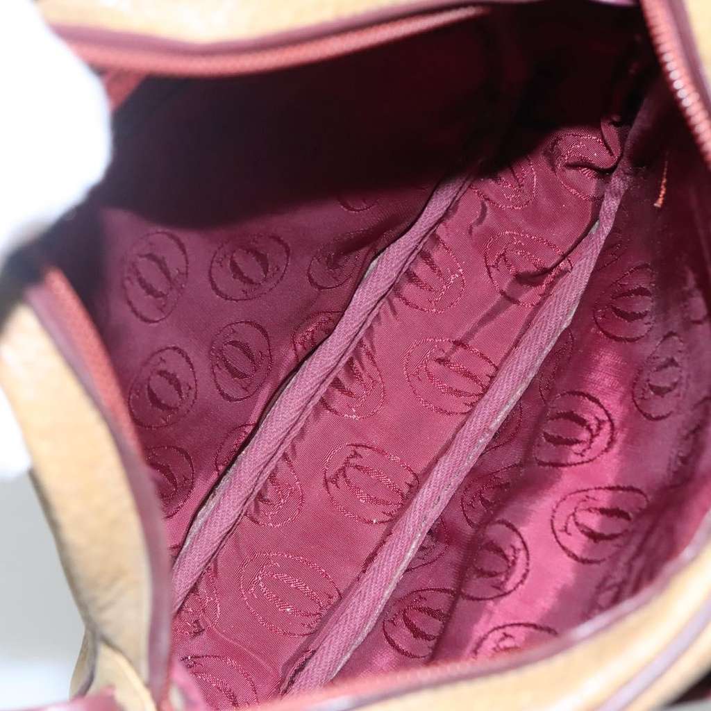 Cartier Tasseled Must de Cartier Crossbody Bag Yellow Leather Good condition - Box View