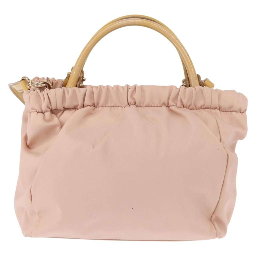 Salvatore Ferragamo Vala Handbag Pink Fair condition - Back View