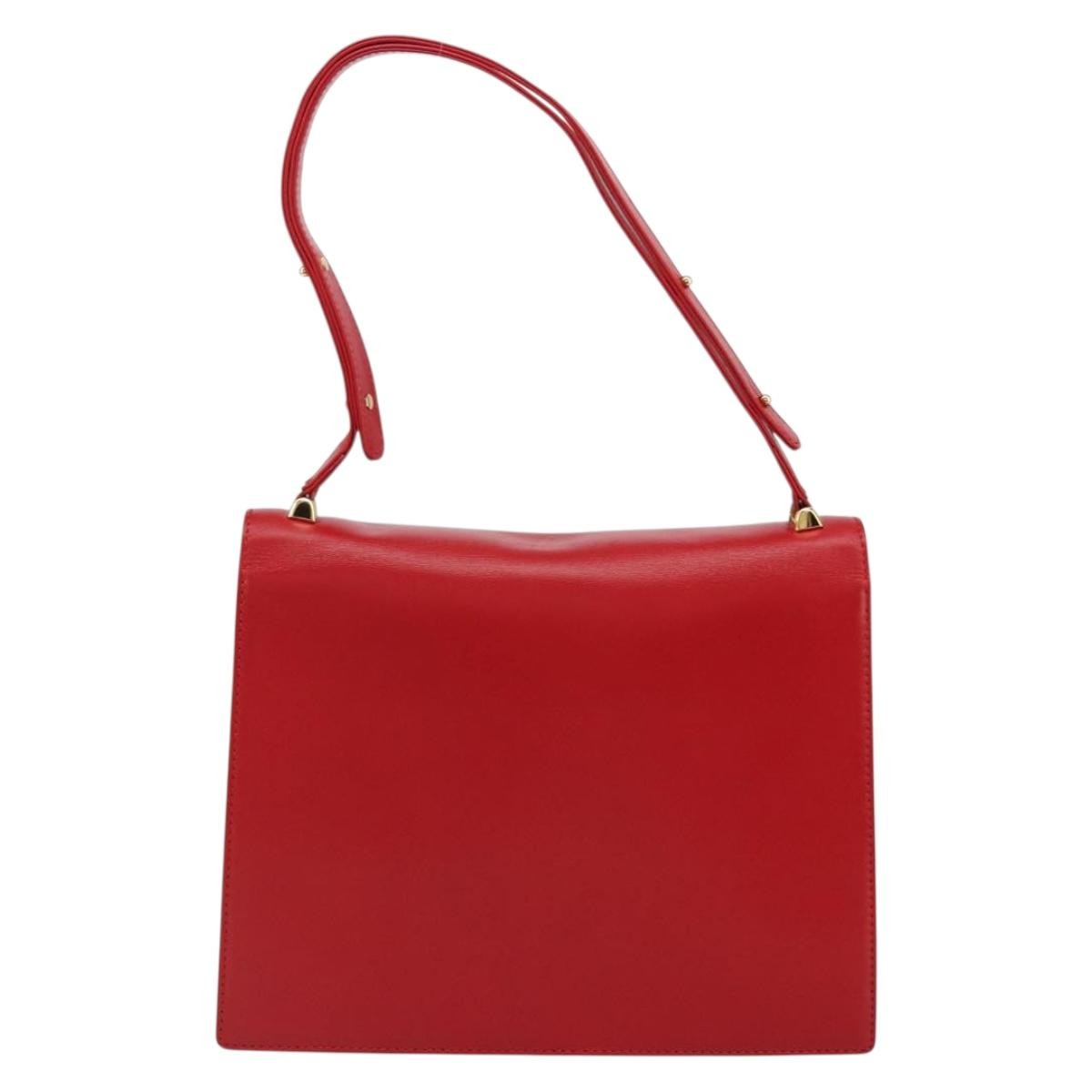 Louis Vuitton Opera Delphes Shoulder Bag Red Leather Good condition - Back View