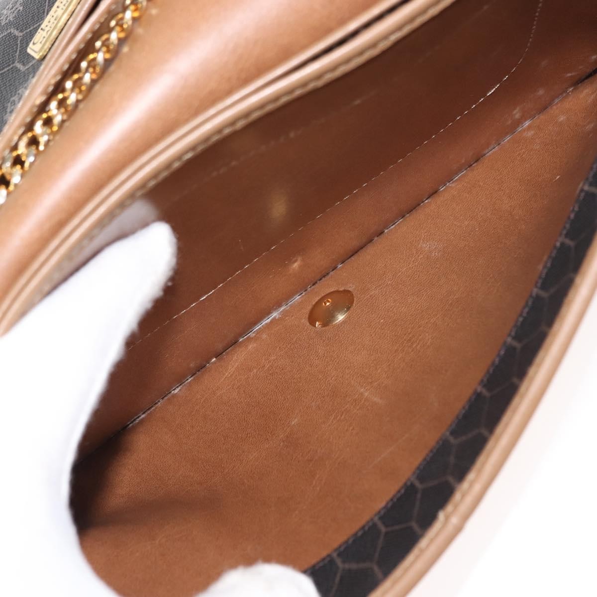 Christian Dior Vintage Honeycomb chain Black Canvas Good condition - Box View