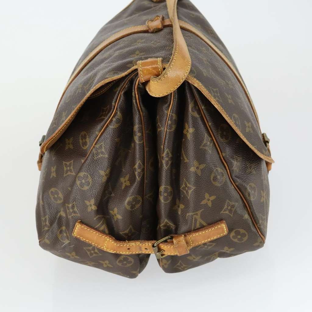 Louis Vuitton Saumur Handbag Brown Canvas Fair condition - Inside View
