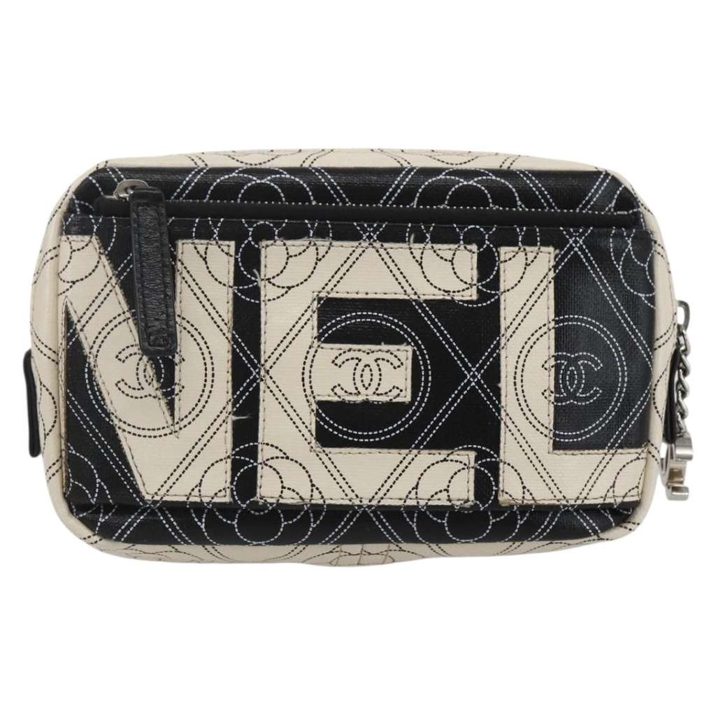 Chanel Logo Camera Case Clutch Black Very good condition - Inside View