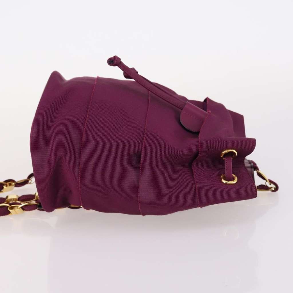 Salvatore Ferragamo Vala Backpack Purple Canvas Good condition - Inside View