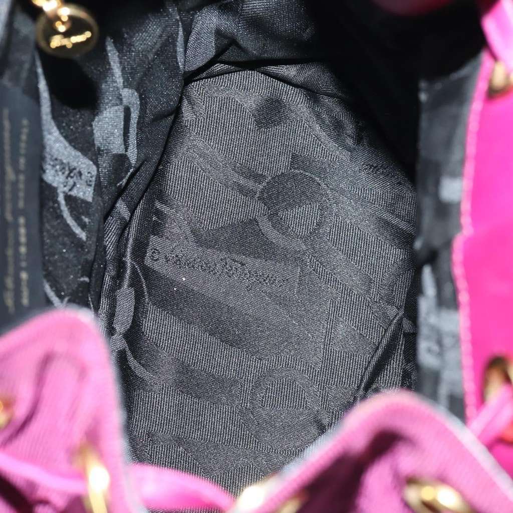 Salvatore Ferragamo Vala Backpack Purple Canvas Good condition - Box View