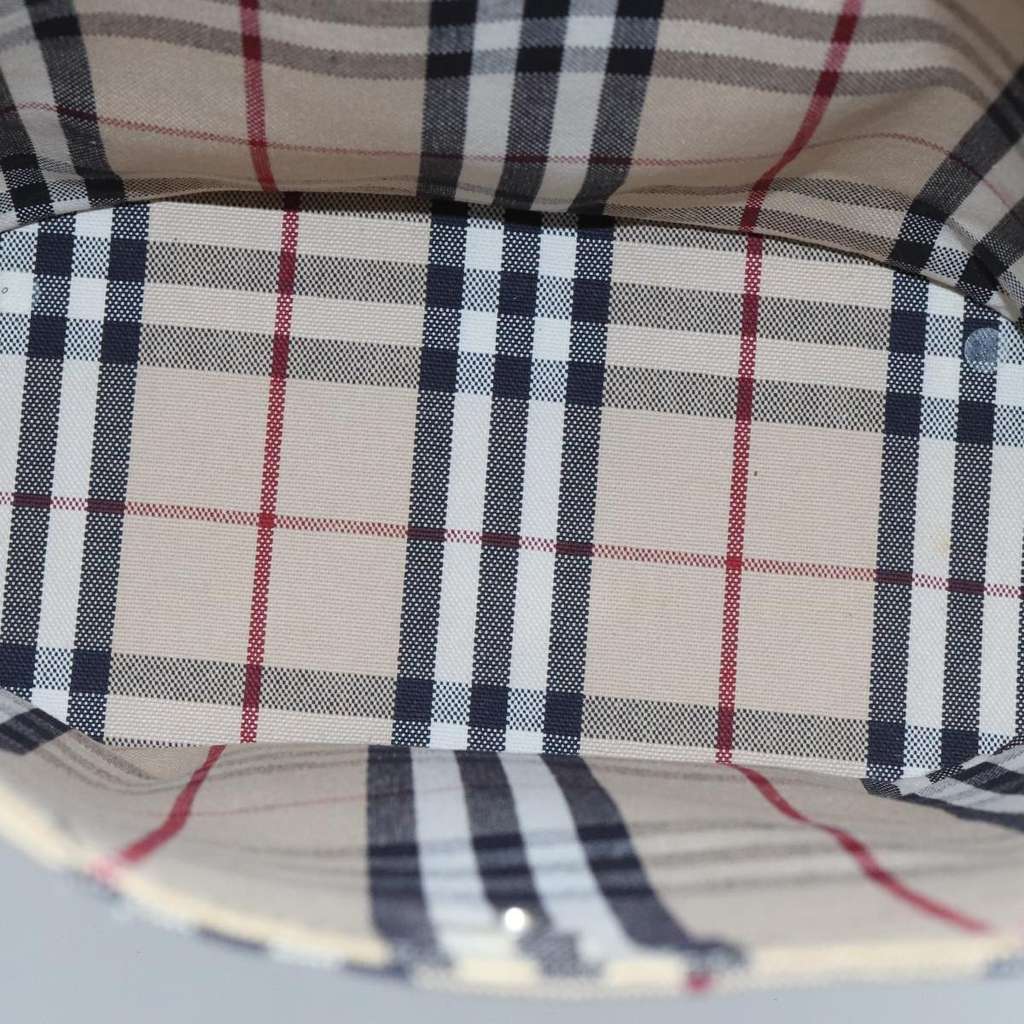 Burberry Nova check Shoulder bag Beige Canvas Good condition - Box View